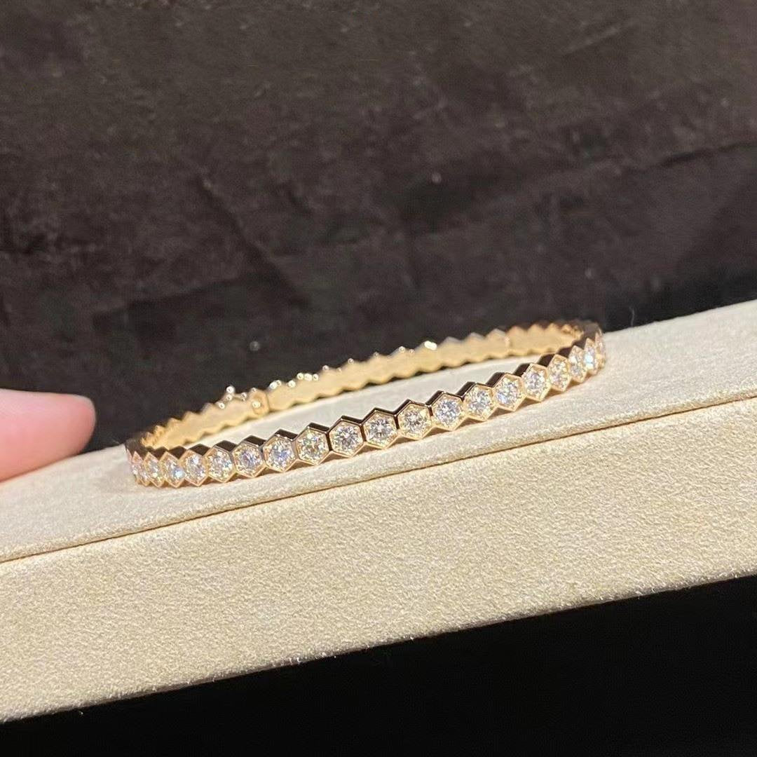 [Lucky Star]BEE LOVE GOLD BRACELET FULL DIAMOND