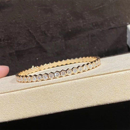 [Lucky Star]BEE LOVE GOLD BRACELET FULL DIAMOND