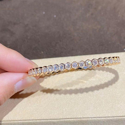 [Lucky Star]BEE LOVE GOLD BRACELET FULL DIAMOND