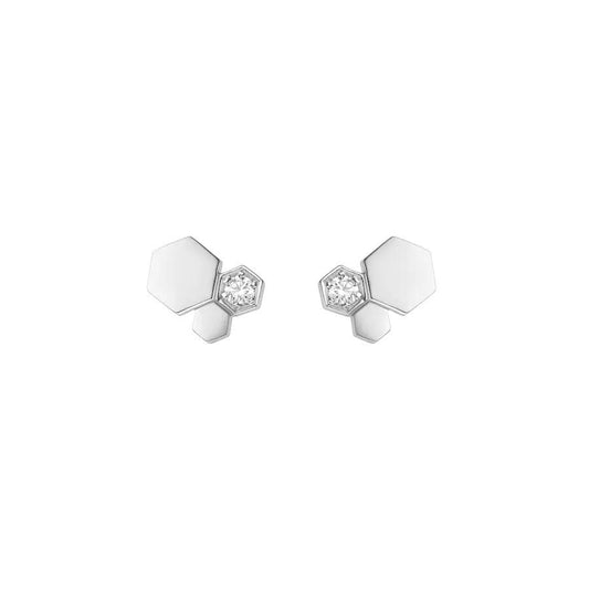 [Lucky Star]BEE LOVE SILVER DIAMOND EARRINGS