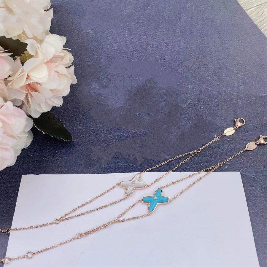 [Lucky Star]JEUX BRACELET TURQUOISE PINK GOLD 1 DIAMOND