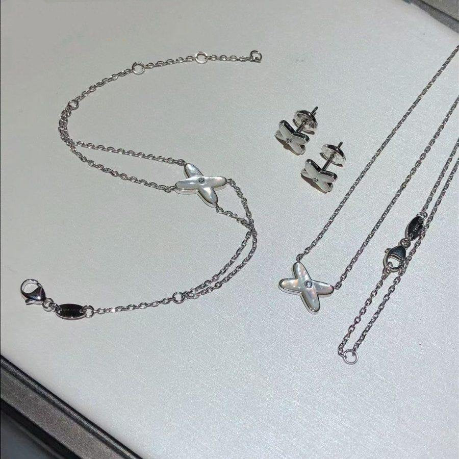[Lucky Star]JEUX BRACELET WHITE MOP SILVER 1 DIAMOND