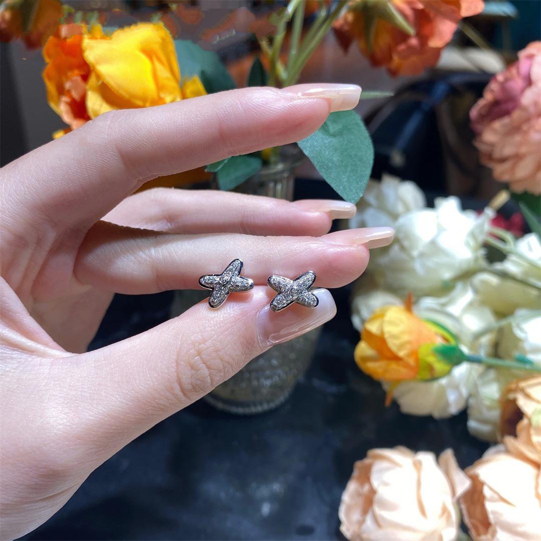 [Lucky Star]JEUX DE SILVER DIAMOND EARRINGS