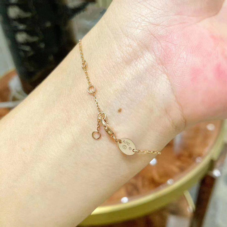 [Lucky Star]JEUX DE BRACELET MOP PINK GOLD DIAMONDS
