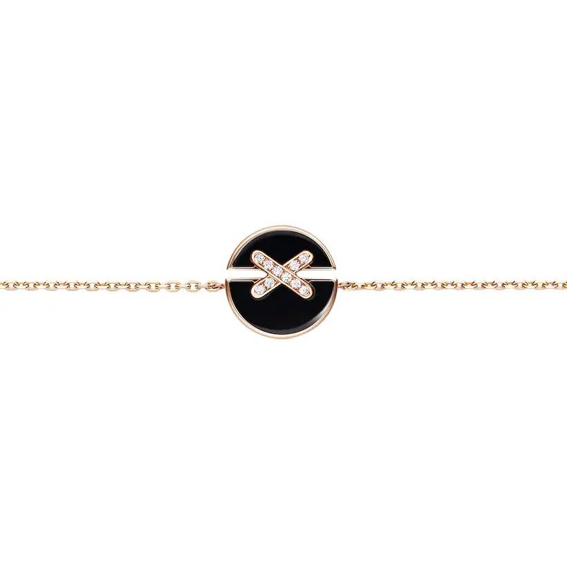 [Lucky Star]JEUX DE BRACELET ONYX PINK GOLD DIAMOND