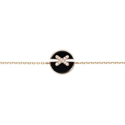 [Lucky Star]JEUX DE BRACELET ONYX PINK GOLD DIAMOND