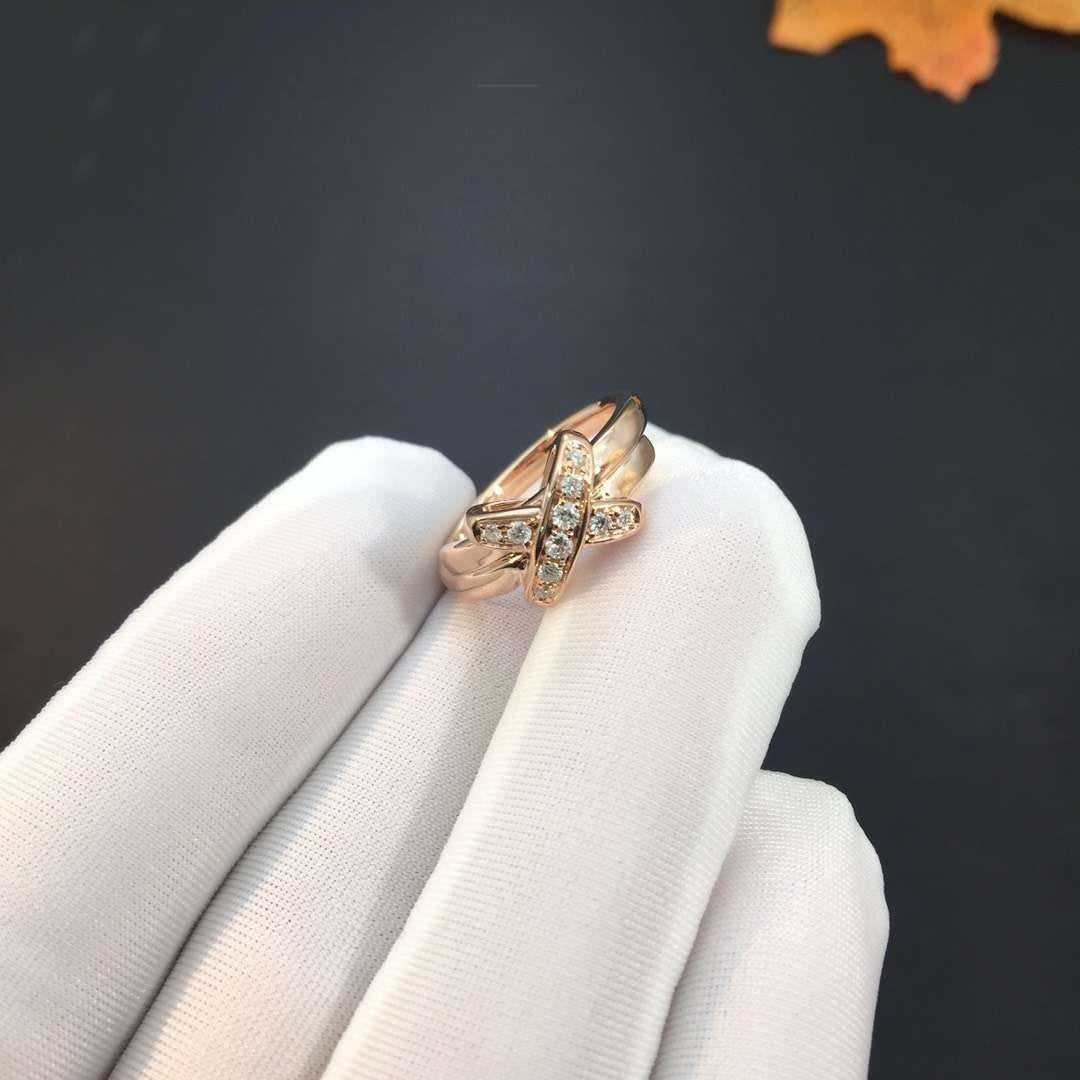 [Lucky Star]JEUX DE PINK GOLD DIAMOND RING
