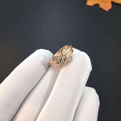 [Lucky Star]JEUX DE PINK GOLD DIAMOND RING
