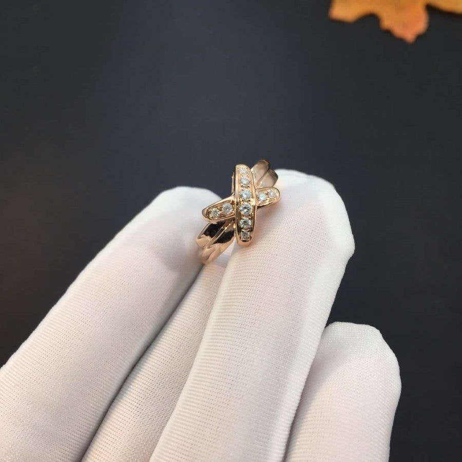 [Lucky Star]JEUX DE PINK GOLD DIAMOND RING