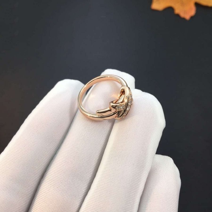 [Lucky Star]JEUX DE PINK GOLD DIAMOND RING