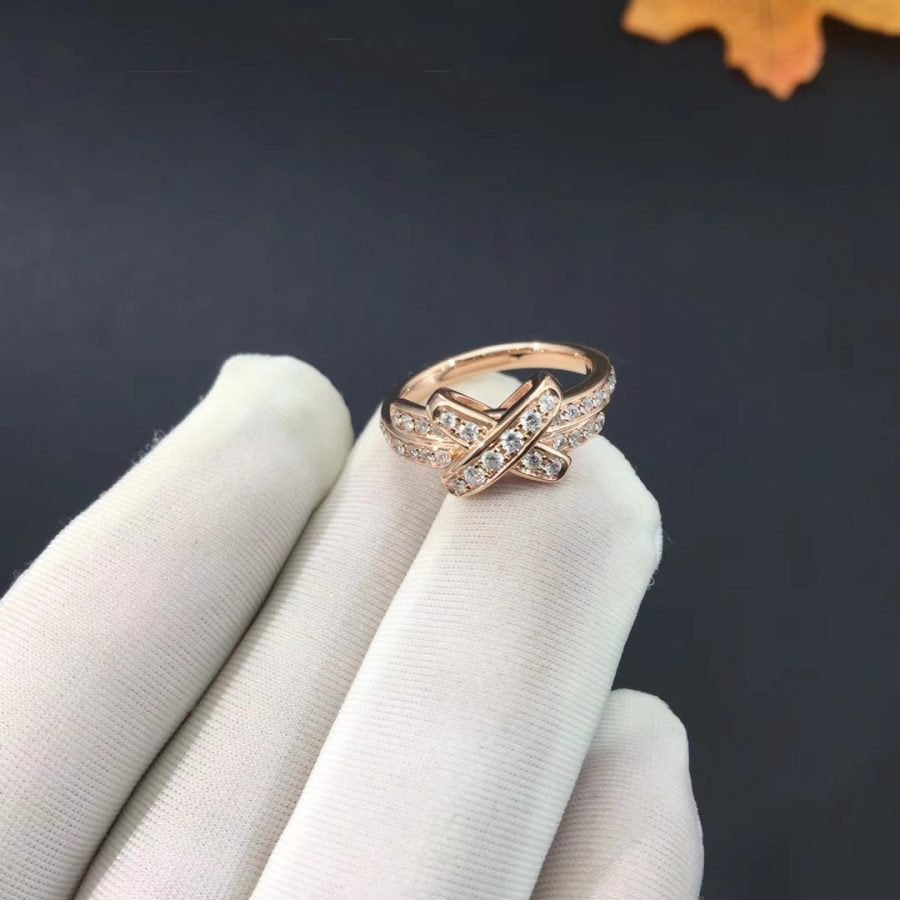 [Lucky Star]JEUX DE RING PINK GOLD DIAMOND