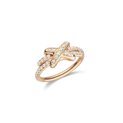 [Lucky Star]JEUX DE RING PINK GOLD DIAMOND
