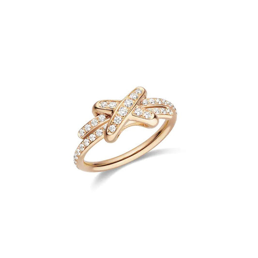 [Lucky Star]JEUX DE RING PINK GOLD DIAMOND