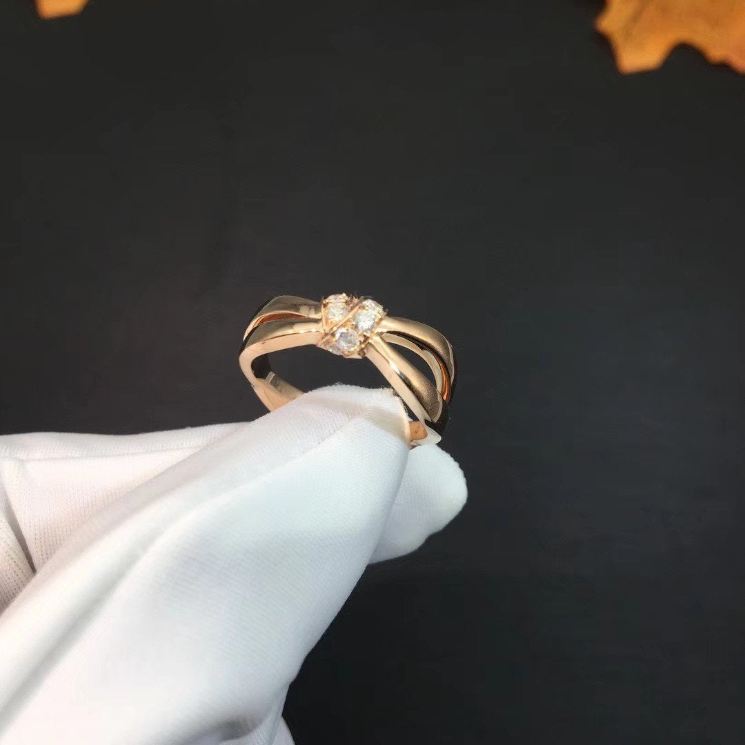 [Lucky Star]LIENS RING PINK GOLD DIAMOND