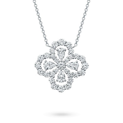 [Lucky Star]LOOP NECKLACE FULL MOTIF DIAMOND 16MM MULTIPLE COLORS