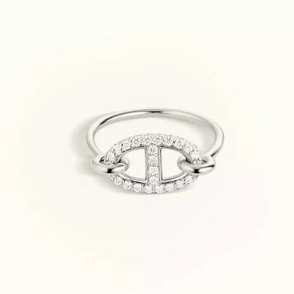 [Lucky Star]RONDE SMALL SILVER DIAMOND RING
