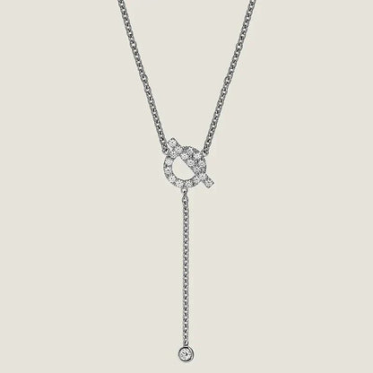 [Lucky Star]FINESSE SILVER DIAMOND NECKLACE