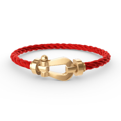 [Lucky Star]FORCE LARGE HORSESHOE NO DIAMOND BRACELET GOLD