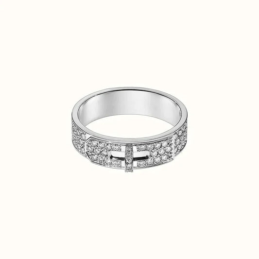 [Lucky Star]KELLY SILVER DIAMOND RING