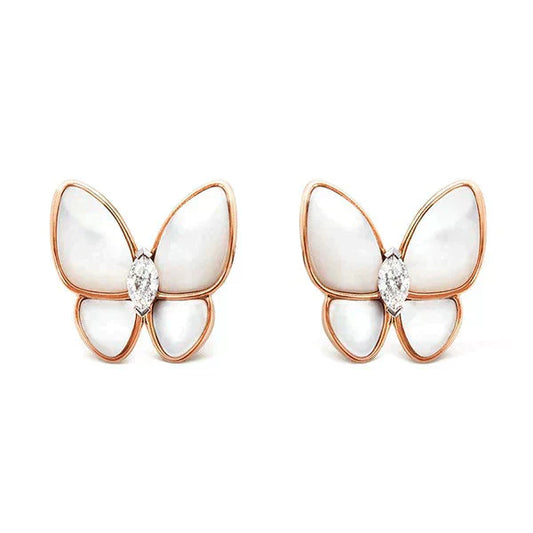 [Lucky Star]BUTTERFLY MOP DIAMOND EARRINGS