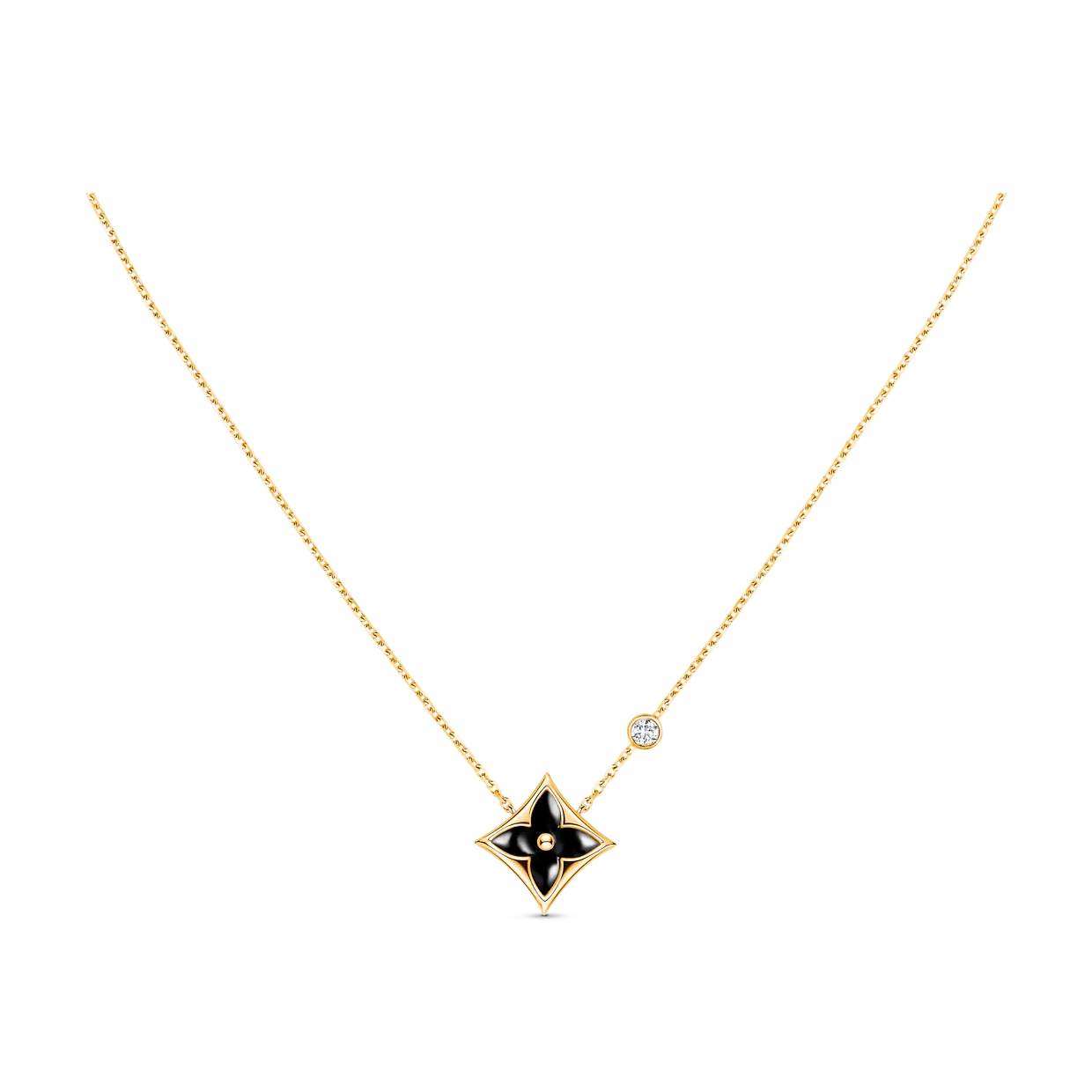 [Lucky Star]STAR BLACK MOP NECKLACE