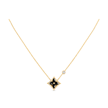 [Lucky Star]STAR BLACK MOP NECKLACE