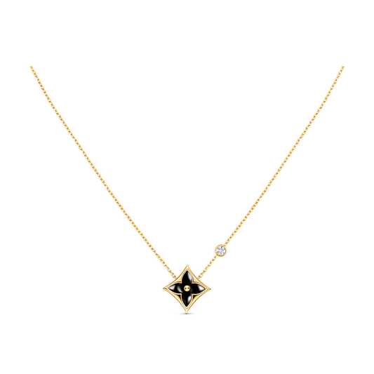 [Lucky Star]STAR BLACK MOP NECKLACE