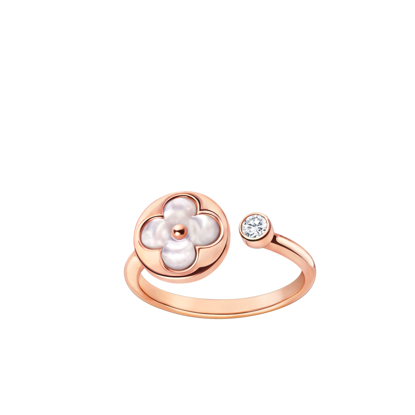 [Lucky Star]SUN 1 DIAMOND PINK MOP RING