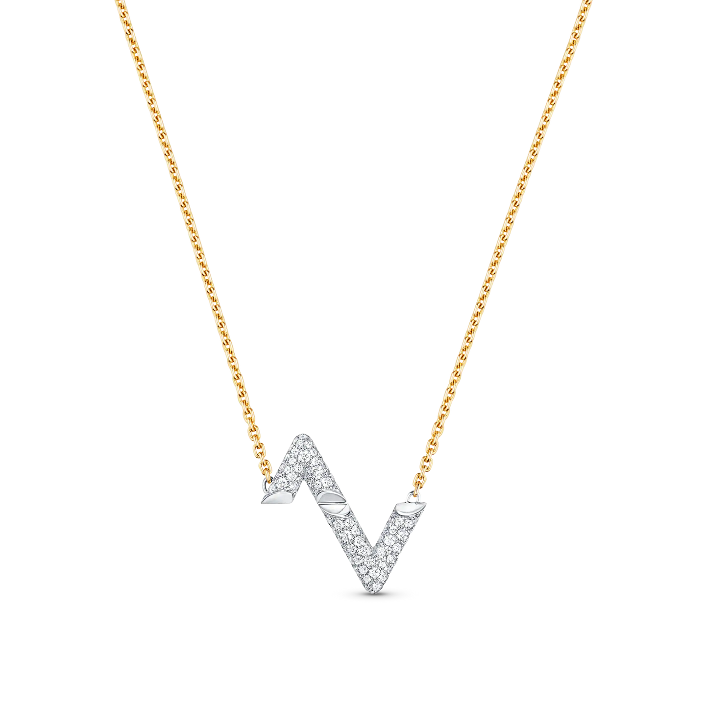[Lucky Star]VOLT SILVER DIAMOND PEDANT NECKLACE