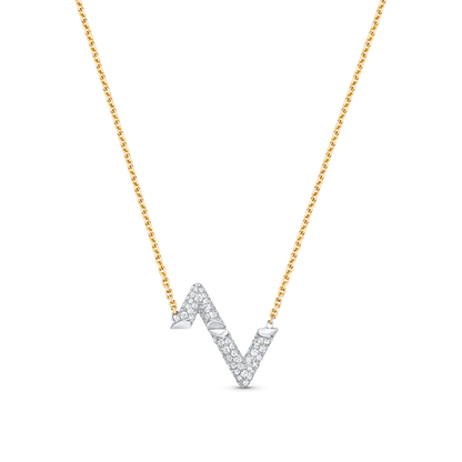 [Lucky Star]VOLT SILVER DIAMOND PEDANT NECKLACE