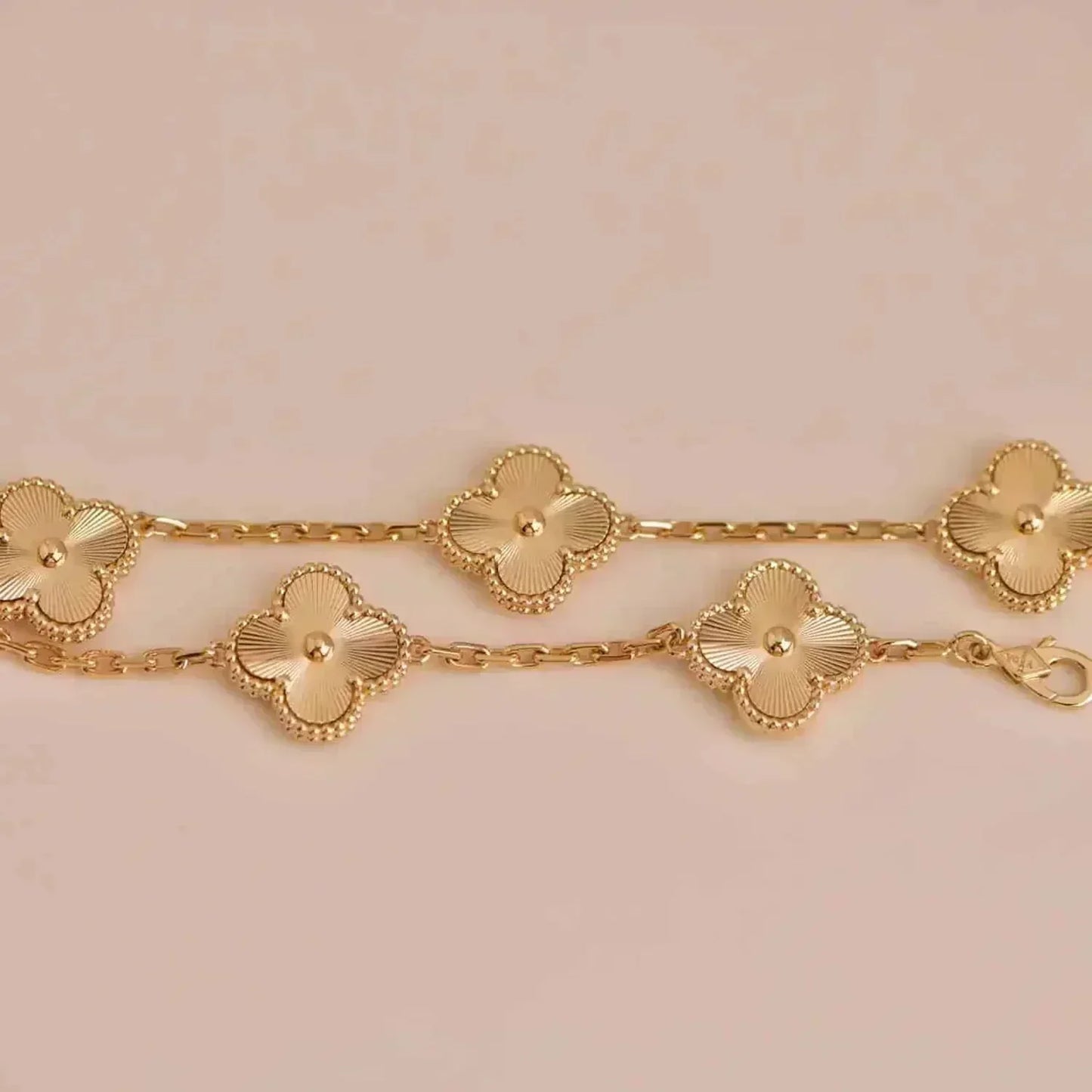 [Lucky Star]CLOVER 5 FLOWERS LASER BRACELET