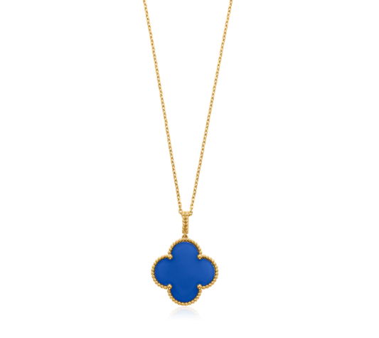 [Lucky Star]CLOVER 25MM NECKLACE TURQUOISE ROSE GOLD