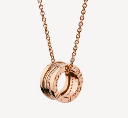 [Lucky Star]ZERO 1 PINK GOLD DIAMOND NECKLACE