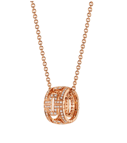 [Lucky Star]PARENTESI NECKLACE PINK GOLD DIAMOND