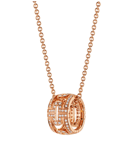 [Lucky Star]PARENTESI NECKLACE PINK GOLD DIAMOND