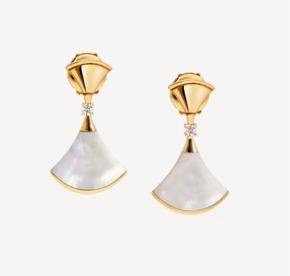 [Lucky Star]DREAM MOP 1 DIAMOND EARRINGS