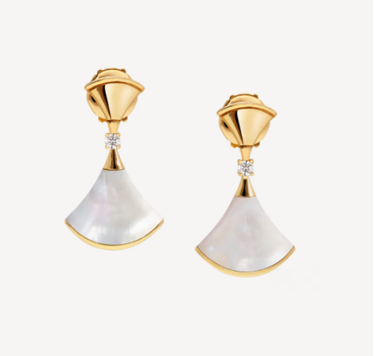 [Lucky Star]DREAM MOP 1 DIAMOND EARRINGS
