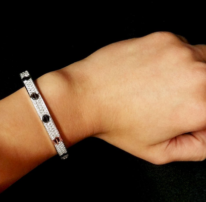 [Lucky Star]LOVE BRACELET 6.1MM DIAMOND-PAVED CERAMIC