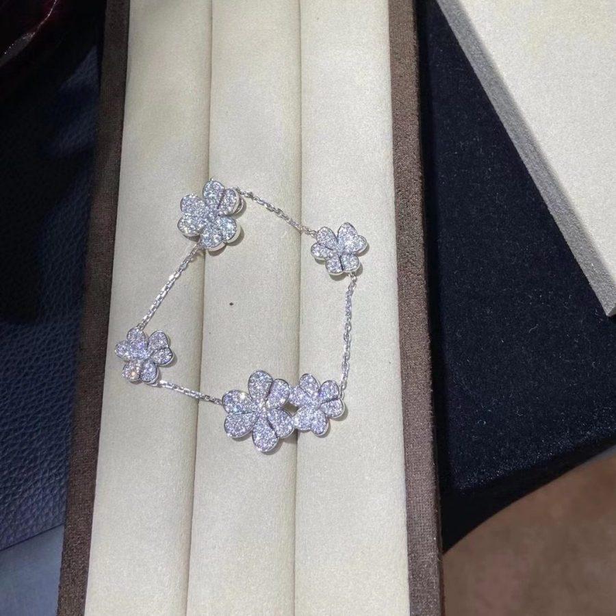 [Lucky Star]FRIVOLE SILVER 5 FLOWERS BRACELET