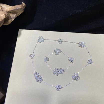 [Lucky Star]FRIVOLE SILVER 5 FLOWERS BRACELET