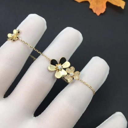 [Lucky Star]FRIVOLE GOLD 5 FLOWERS BRACELET