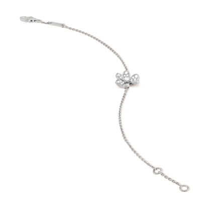 [Lucky Star]FRIVOLE SILVER FLOWER DIAMOND BRACELET