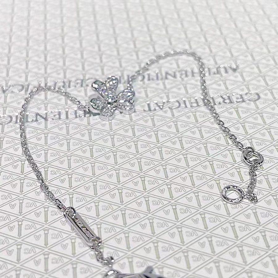 [Lucky Star]FRIVOLE SILVER FLOWER DIAMOND BRACELET