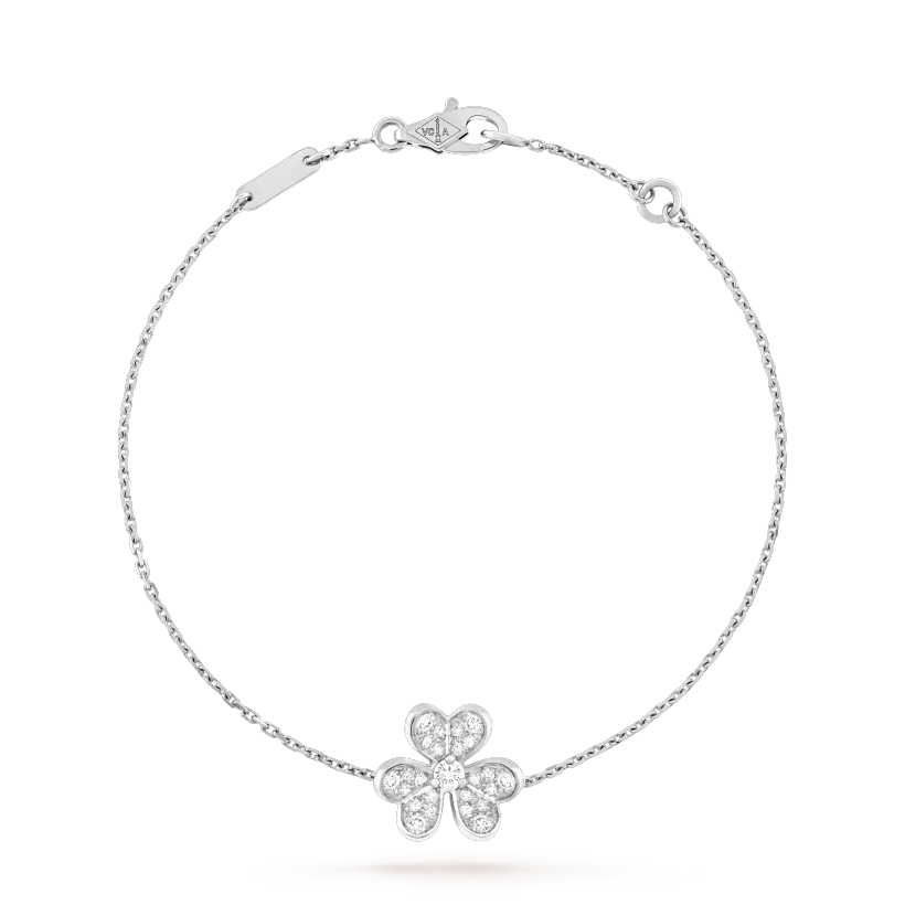 [Lucky Star]FRIVOLE SILVER FLOWER DIAMOND BRACELET
