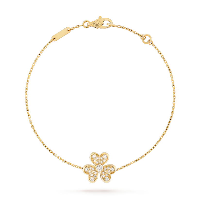 [Lucky Star]FRIVOLE GOLD FLOWER DIAMOND BRACELET
