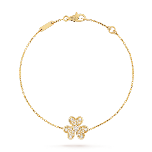 [Lucky Star]FRIVOLE GOLD FLOWER DIAMOND BRACELET