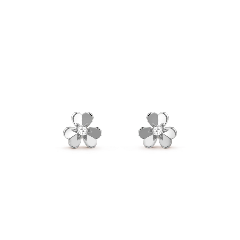 [Lucky Star]FRIVOLE MINI SILVER FLOWER EARRINGS