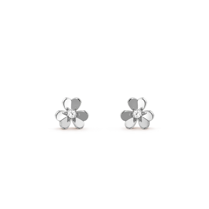 [Lucky Star]FRIVOLE MINI SILVER FLOWER EARRINGS