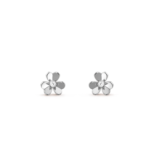 [Lucky Star]FRIVOLE MINI SILVER FLOWER EARRINGS