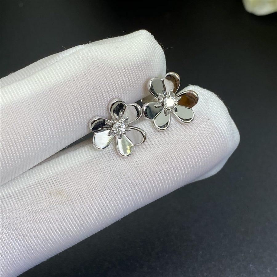 [Lucky Star]FRIVOLE MINI SILVER FLOWER EARRINGS